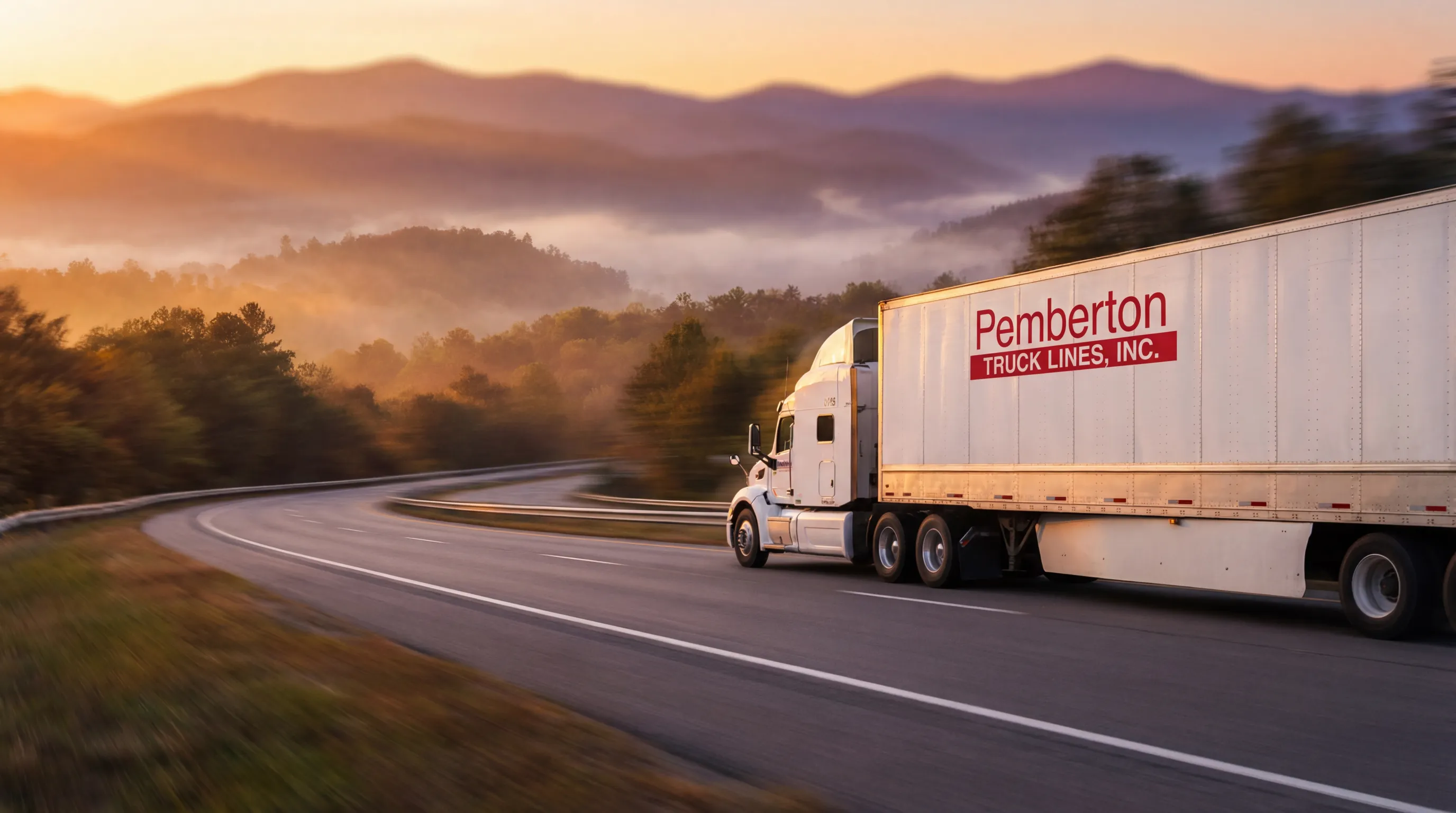 Pemberton Truck on the road
